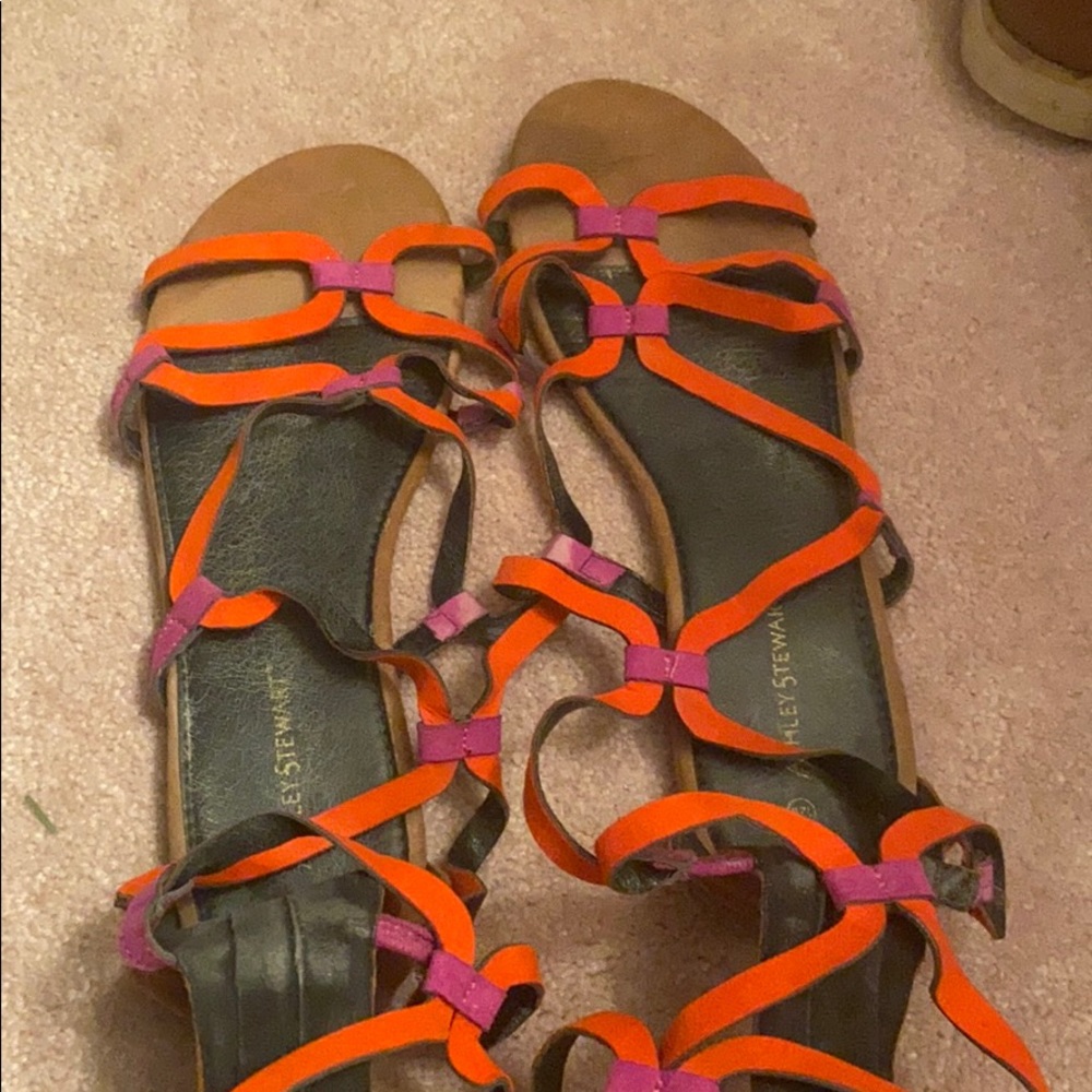 Multi color gladiator sandals 12 wide